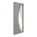 XL Joinery Internal Pre-Finished White Grey Laminate Salerno Doors [Clear Glass] - view 2
