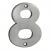 Eurospec Cast Satin Stainless Steel Face Fixing 100mm Numerals - view 9