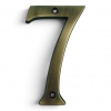 Traditional Antique Brass 100mm Numerals - view 8