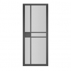 Deanta Internal Prefinished Black Dalston Doors [Clear Glass] - view 1