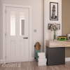 Deanta Internal White Primed Eton Doors [Clear Glass] - view 3