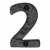 Heritage Brass Cast Black Iron Face Fixing 76mm Numerals - view 3