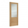 XL Joinery Internal Oak Palermo Original 2XG FD30 Fire Doors [Etched Glass] - view 3