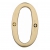 Heritage Brass C1561 Satin Brass Face Fixing 76mm Numerals - view 1