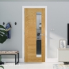 Deanta Internal Prefinished Oak Seville 1SL Doors [Clear Glass] - view 3