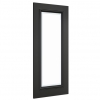 Deanta Internal Prefinished Black Blenheim Doors [Bevelled Glass] - view 2