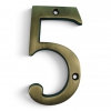 Traditional Antique Brass 100mm Numerals - view 6