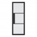 LPD Internal Prefinished Black Tribeca Doors [Reeded Glass] - view 1