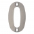 Zoo Satin Stainless Steel Face Fixing 50mm Numerals - view 1