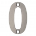 Zoo Satin Stainless Steel Face Fixing 50mm Numerals - view 1