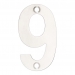 Zoo Polished Stainless Steel Face Fixing 75mm Numerals - view 10