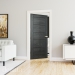 Deanta Internal Prefinished Brushed Black Oak Seville FD30 Fire Doors - view 3