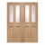 XL Joinery Internal Oak Malton Door Pairs [Clear Bevelled Glass] - view 1