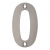 Zoo Satin Stainless Steel Face Fixing 75mm Numerals - view 1