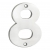 Eurospec Cast Polished Stainless Steel Face Fixing 100mm Numerals - view 9