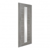 XL Joinery Internal Pre-Finished White Grey Laminate Forli Doors [Clear Glass] - view 2