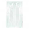 XL Joinery Internal White Primed Salerno Door Pairs [Clear Glass] - view 1