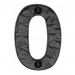 Heritage Brass Cast Black Iron Face Fixing 76mm Numerals - view 1