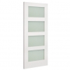 Deanta Internal White Primed Coventry Doors [Obscure Glass] - view 2