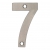 Zoo Satin Stainless Steel Face Fixing 75mm Numerals - view 8