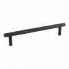 JV1800MB : 300 x 19mm : Matt Black : Jedo Bari Knurled Bolt Fix Pull Handle - view 1