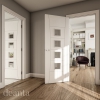 Deanta Internal White Primed Pamplona Doors [Clear Glass] - view 3