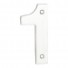 Eurospec Cast Polished Stainless Steel Face Fixing 100mm Numerals - view 2