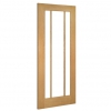 Deanta Internal Oak Norwich Doors [Clear Bevelled Glass] - view 2