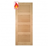 Deanta Internal Prefinished Oak Coventry Pre-Finished FD30 Fire Doors - view 1