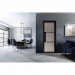 LPD Internal Prefinished Black Tribeca Doors [Reeded Glass] - view 3