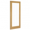 Deanta Internal Oak Ely 1 Full Light Doors [Etched Glass] - view 2
