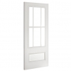 Deanta Internal White Primed Canterbury Doors [Clear Glass] - view 2