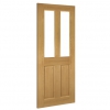 Deanta Internal Prefinished Oak Bury Doors [Clear Bevelled Glass] - view 2