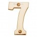 Heritage Brass C1566 Polished Brass Face Fixing 76mm Numerals - view 8