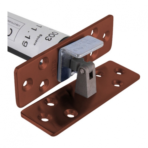 AST4003BZS • Square Plate • Bronze Plated • Astra Concealed Door Closer