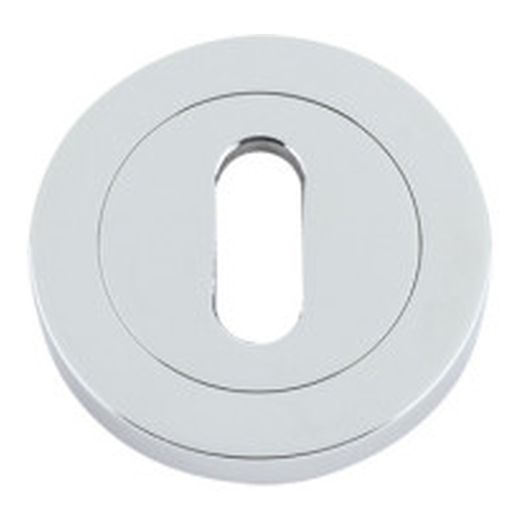 FB002CP � Polished Chrome � Fulton & Bray Mortice Key Escutcheon With Screw On Roses