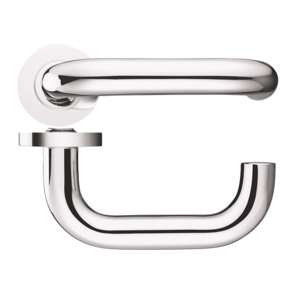 FB030CP � 19mm � Polished Chrome � Fulton & Bray Safety Levers With Screw On Round Roses